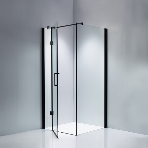 KABINA PRYSZNICOWA KWADRATOWA ZES-KZ1390B-BL-90 CZARNY 90x90 CM