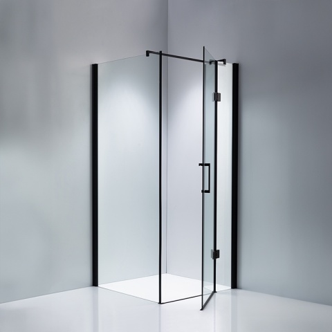 KABINA PRYSZNICOWA KWADRATOWA ZES-KZ1390B-BL-90 CZARNY 90x90 CM