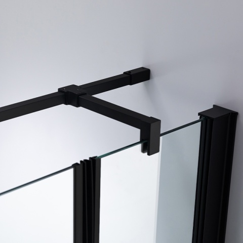 KABINA PRYSZNICOWA KWADRATOWA ZES-KZ1390B-BL-90 CZARNY 90x90 CM