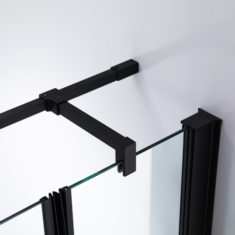 KABINA PRYSZNICOWA KWADRATOWA ZES-KZ1390B-BL-90 CZARNY 90x90 CM