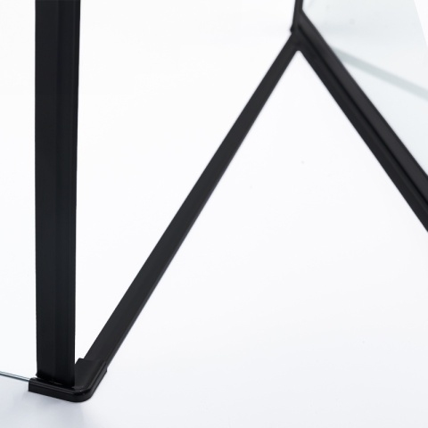 KABINA PRYSZNICOWA KWADRATOWA ZES-KZ1390B-BL-90 CZARNY 90x90 CM