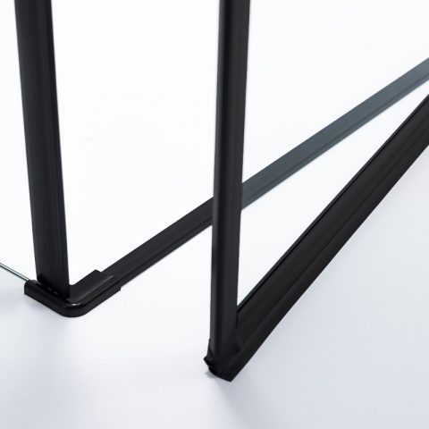 KABINA PRYSZNICOWA KWADRATOWA ZES-KZ1390B-BL-90 CZARNY 90x90 CM