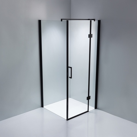 KABINA PRYSZNICOWA KWADRATOWA ZES-KZ1390B-BL-90 CZARNY 90x90 CM