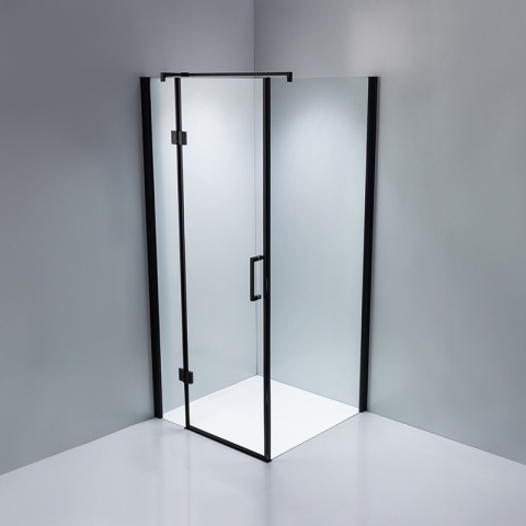 KABINA PRYSZNICOWA KWADRATOWA ZES-KZ1390B-BL-90 CZARNY 90x90 CM