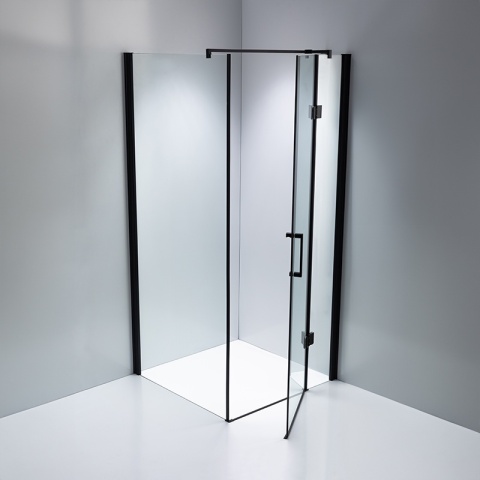 KABINA PRYSZNICOWA KWADRATOWA ZES-KZ1390B-BL-90 CZARNY 90x90 CM