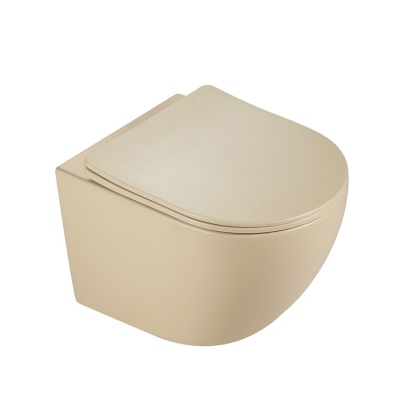 MISKA WC WISZĄCA RIMLESS PEAK-CAP-RIM-03 CAPPUCCINO DESKA WOLNOOPADAJĄCA DUROPLAST