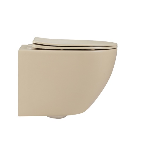 MISKA WC WISZĄCA RIMLESS PEAK-CAP-RIM-03 CAPPUCCINO DESKA WOLNOOPADAJĄCA DUROPLAST