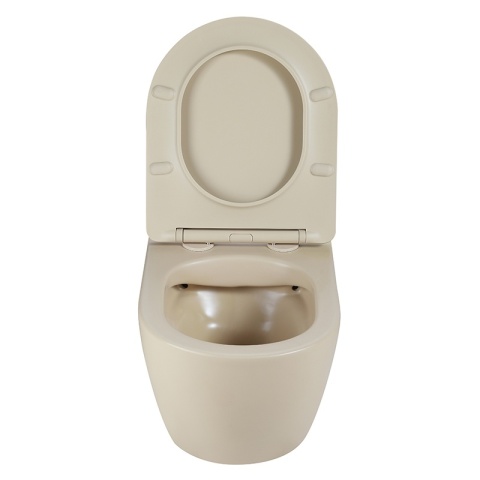 MISKA WC WISZĄCA RIMLESS PEAK-CAP-RIM-03 CAPPUCCINO DESKA WOLNOOPADAJĄCA DUROPLAST