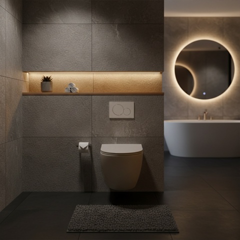 MISKA WC WISZĄCA RIMLESS PEAK-CAP-RIM-03 CAPPUCCINO DESKA WOLNOOPADAJĄCA DUROPLAST