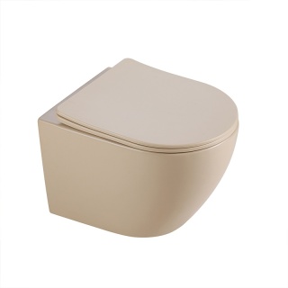 MISKA WC WISZĄCA TORNADO FLOW-CAP-TR-03 CAPPUCCINO DESKA WOLNOOPADAJĄCA DUROPLAST