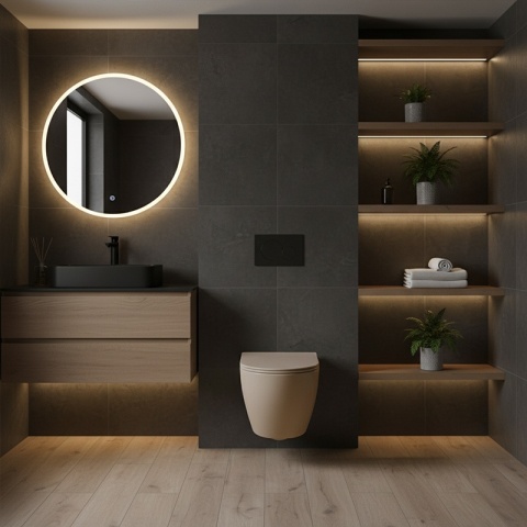 MISKA WC WISZĄCA TORNADO FLOW-CAP-TR-03 CAPPUCCINO DESKA WOLNOOPADAJĄCA DUROPLAST