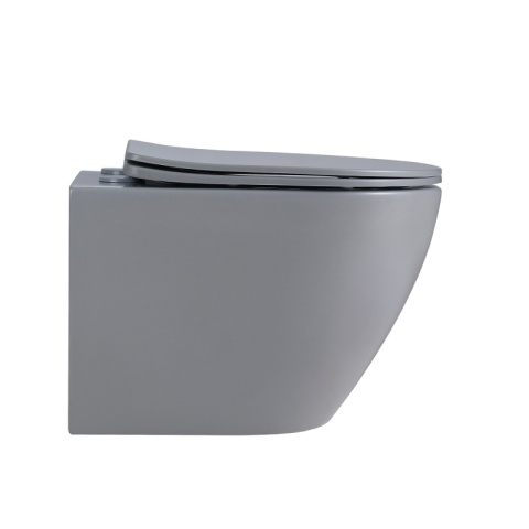 MISKA WC WISZĄCA TORNADO FLOW-MTGR-TR-03 SZARY MAT DESKA WOLNOOPADAJĄCA DUROPLAST