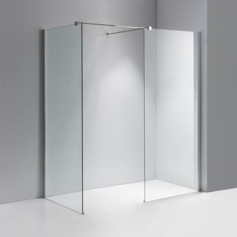 ŚCIANKA SZYBA PRYSZNICOWA SH07-DUO-70X80 WALK-IN 70X80 CM CHROM