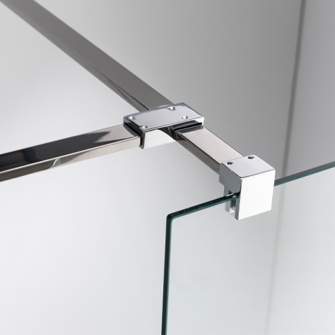 ŚCIANKA SZYBA PRYSZNICOWA SH07-DUO-90X80 WALK-IN 90X80 CM CHROM