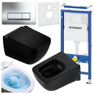 ZESTAW PODTYNKOWY WC STELAŻ GEBERIT DUOFIX MISKA YUZU-MTB-TR-03 PRZYCISK DELTA 50 CHROM