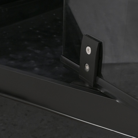 KABINA PRYSZNICOWA KWADRATOWA Z BRODZIKIEM WSH306 CZARNA 90x90 CM