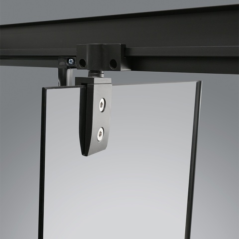 KABINA PRYSZNICOWA KWADRATOWA Z BRODZIKIEM WSH306 CZARNA 90x90 CM