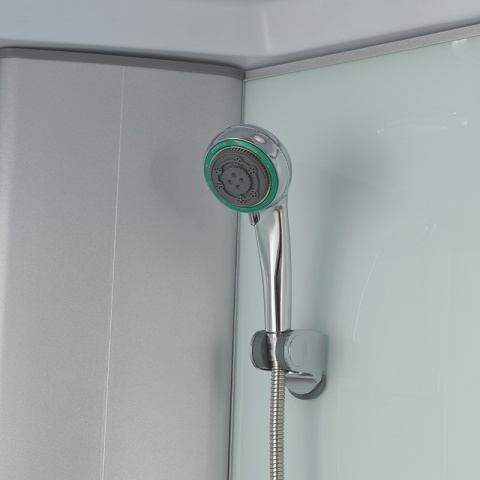 KABINA PRYSZNICOWA PÓŁOKRĄGŁA Z BRODZIKIEM WSH301C MAT CHROM 100x100 CM