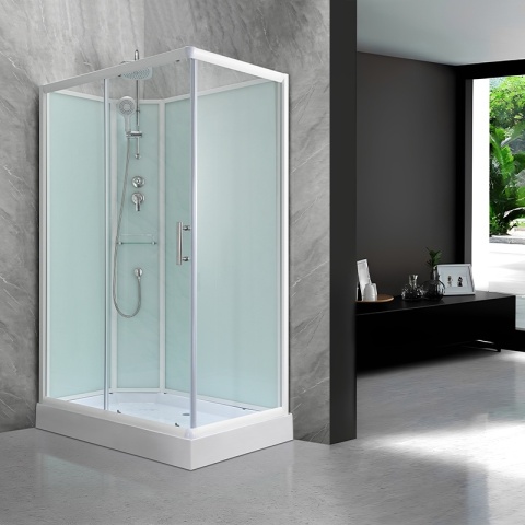 KABINA PRYSZNICOWA PROSTOKĄTNA Z BRODZIKIEM WSH307L LEWA 120x80 CM