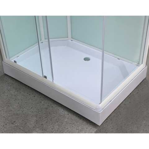 KABINA PRYSZNICOWA PROSTOKĄTNA Z BRODZIKIEM WSH307L LEWA 120x80 CM