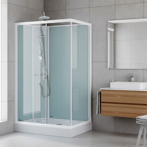 KABINA PRYSZNICOWA PROSTOKĄTNA Z BRODZIKIEM WSH307L LEWA 120x80 CM