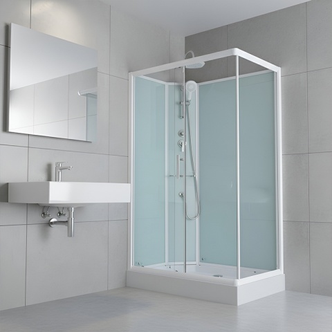 KABINA PRYSZNICOWA PROSTOKĄTNA Z BRODZIKIEM WSH307L LEWA 120x80 CM