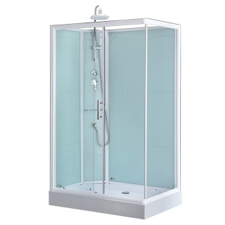 KABINA PRYSZNICOWA PROSTOKĄTNA Z BRODZIKIEM WSH307L LEWA 120x80 CM