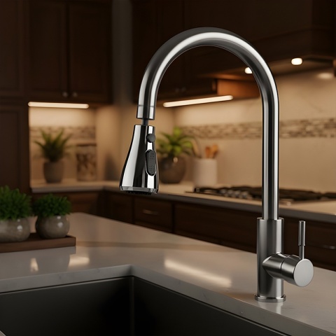 PRZEDŁUŻKA DO KRANU KUCHENNEGO AERATOR PERLATOR 3 TRYBY 360° PERL-2-CH CHROM