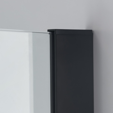ŚCIANKA SZYBA PRYSZNICOWA SH07-DUO-BL-90X110 WALK-IN 90X110 CM CZARNA 8 MM