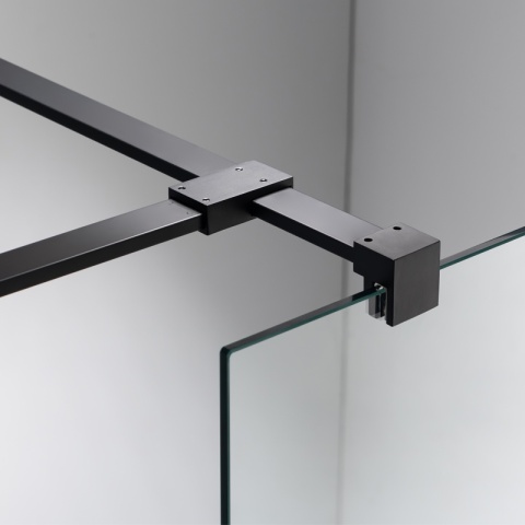 ŚCIANKA SZYBA PRYSZNICOWA SH07-DUO-BL-90X110 WALK-IN 90X110 CM CZARNA 8 MM