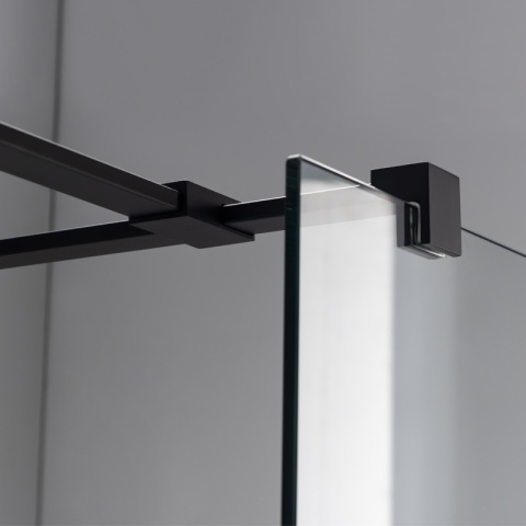 ŚCIANKA SZYBA PRYSZNICOWA SH07-DUO-BL-90X130 WALK-IN 90X130 CM CZARNA 8 MM