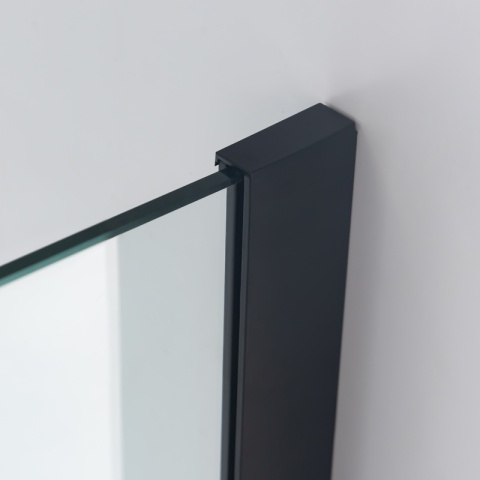 ŚCIANKA SZYBA PRYSZNICOWA SH07-DUO-BL-90X90 WALK-IN 90X90 CM CZARNA 8 MM