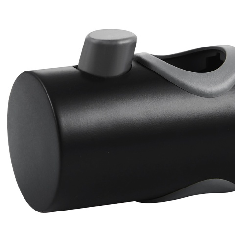 UCHWYT NA SŁUCHAWKĘ DO DRĄŻKA PRYSZNICOWEGO PRZESUWNY UD-1-BL-M22 CZARNY 22 MM