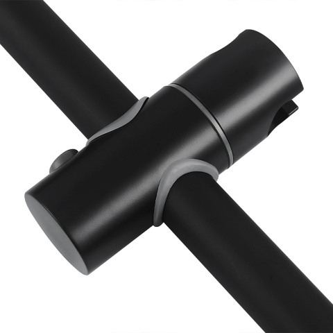 UCHWYT NA SŁUCHAWKĘ DO DRĄŻKA PRYSZNICOWEGO PRZESUWNY UD-1-BL-M22 CZARNY 22 MM