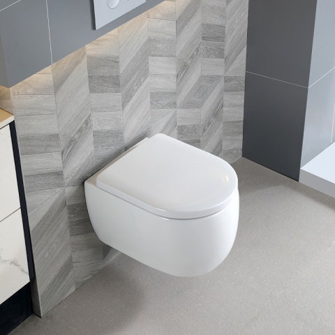 ZESTAW PODTYNKOWY WC STELAŻ GEBERIT DUOFIX MISKA LAKE-WH-TR-02 PRZYCISK DELTA 01 CHROM