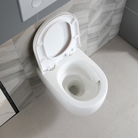 ZESTAW PODTYNKOWY WC STELAŻ GEBERIT DUOFIX MISKA LAKE-WH-TR-02 PRZYCISK DELTA 01 CHROM