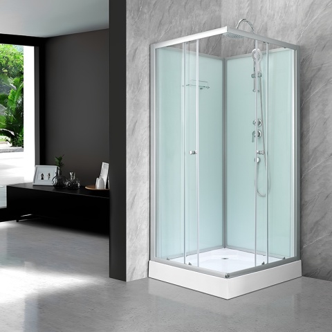 KABINA PRYSZNICOWA KWADRATOWA Z BRODZIKIEM WSH308 CHROM 90x90 CM
