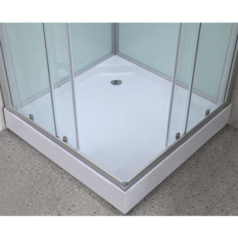 KABINA PRYSZNICOWA KWADRATOWA Z BRODZIKIEM WSH308 CHROM 90x90 CM