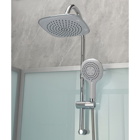KABINA PRYSZNICOWA KWADRATOWA Z BRODZIKIEM WSH308 CHROM 90x90 CM