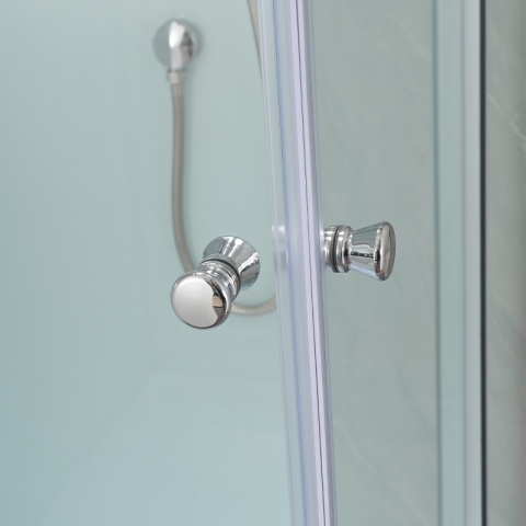 KABINA PRYSZNICOWA KWADRATOWA Z BRODZIKIEM WSH308 CHROM 90x90 CM