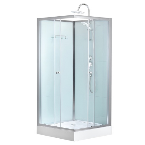 KABINA PRYSZNICOWA KWADRATOWA Z BRODZIKIEM WSH308 CHROM 90x90 CM