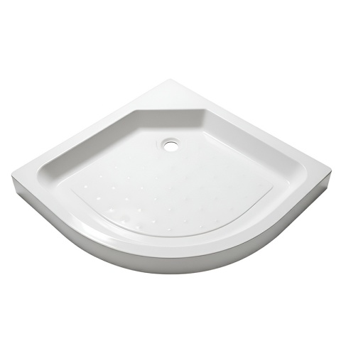 KABINA PRYSZNICOWA PÓŁOKRĄGŁA Z BRODZIKIEM WSH302B CHROM 90x90 CM