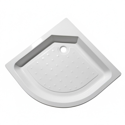 KABINA PRYSZNICOWA PÓŁOKRĄGŁA Z BRODZIKIEM WSH302C CHROM 100x100 CM