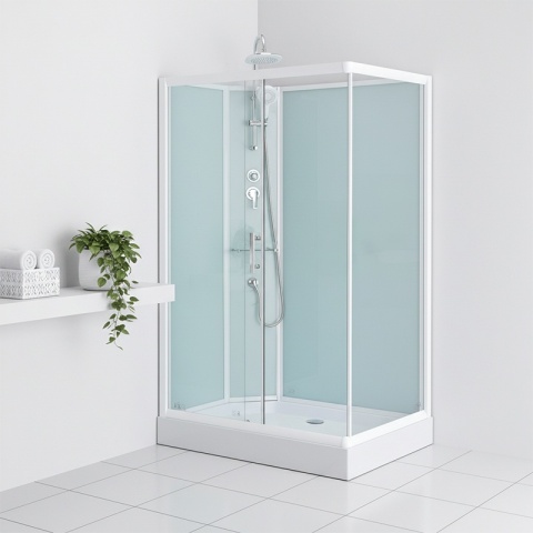 KABINA PRYSZNICOWA PROSTOKĄTNA Z BRODZIKIEM WSH307L LEWA 120x80 CM