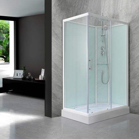KABINA PRYSZNICOWA PROSTOKĄTNA Z BRODZIKIEM WSH307R PRAWA 120x80 CM
