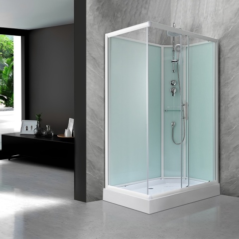 KABINA PRYSZNICOWA PROSTOKĄTNA Z BRODZIKIEM WSH307R PRAWA 120x80 CM