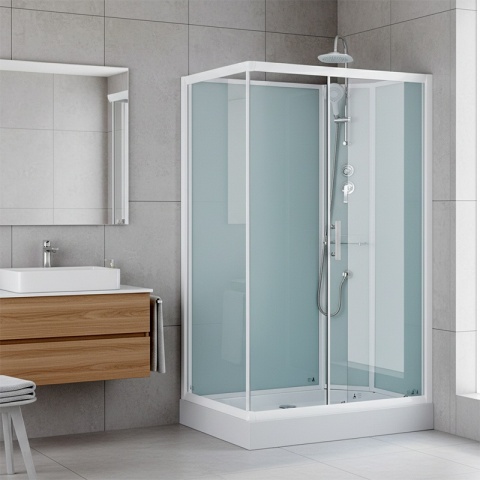 KABINA PRYSZNICOWA PROSTOKĄTNA Z BRODZIKIEM WSH307R PRAWA 120x80 CM