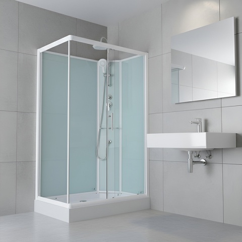 KABINA PRYSZNICOWA PROSTOKĄTNA Z BRODZIKIEM WSH307R PRAWA 120x80 CM