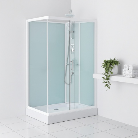 KABINA PRYSZNICOWA PROSTOKĄTNA Z BRODZIKIEM WSH307R PRAWA 120x80 CM