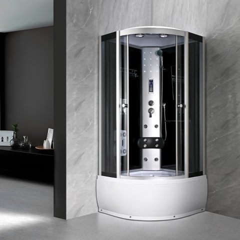 KABINA PRYSZNICOWA Z HYDROMASAŻEM I SAUNĄ WSH7101S 90x90 CM